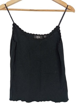 DIVA Trägertop Damen Top Gr. DE 36 schwarz Casual-Look