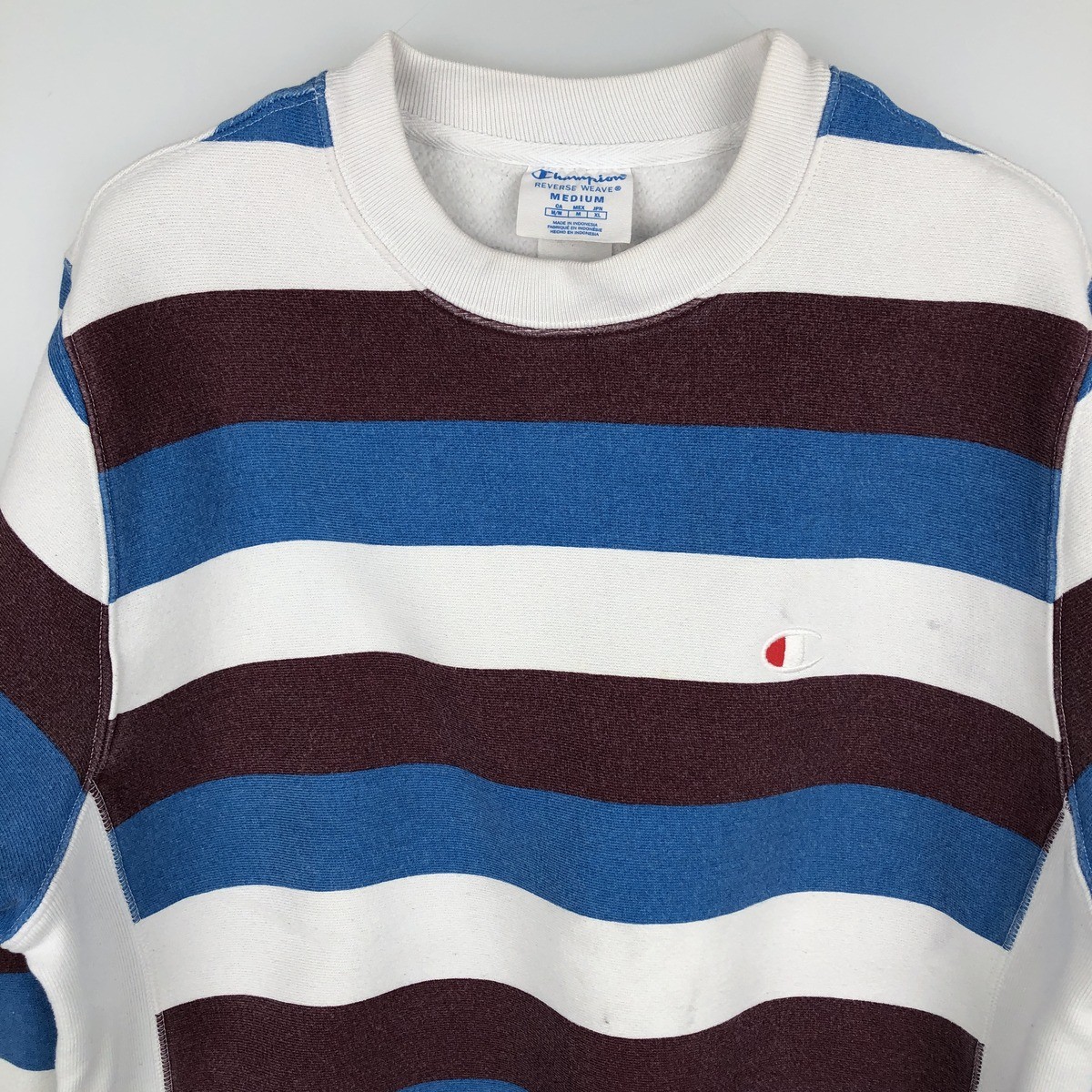 Used Champion Reverse Weave Striped Pattern Logo … - image 8