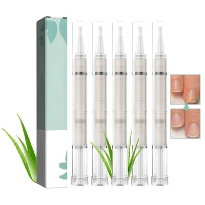 5 Stück, Nail Care Pen, Nagelpilz Stift Behandlung, Mit Aloe Vera, Nagelöl Stift