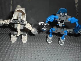 LEGO Bionicle Matoran of Voya Nui Kazi 8722 8726 Dalu, both complete