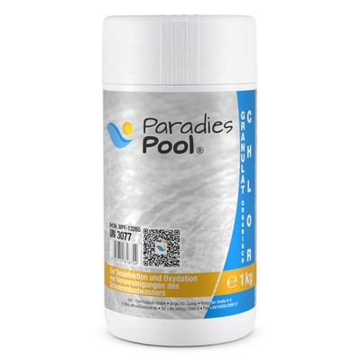 Paradies Pool Chlor Schnell Granulat 1 kg organisch Desinfektion Wasserpflege