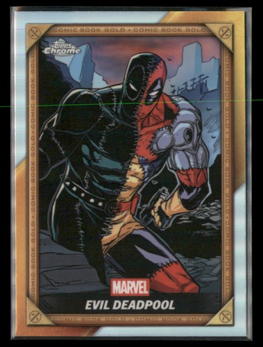 Evil Deadpool [Red] #CB-14 Marvel 2025 Topps Chrome Deadpool Comic Book Gold card