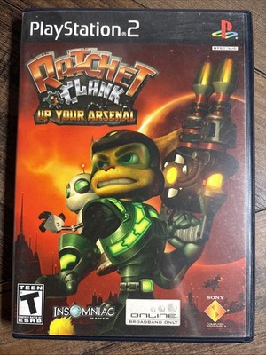 Ratchet & Clank: Up Your Arsenal (PlayStation 2, PS2, 2005) With Manual Tested