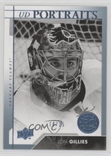 2017-18 Upper Deck Portraits Rookies Platinum Blue 14/25 Jon Gillies #P-63 a3q