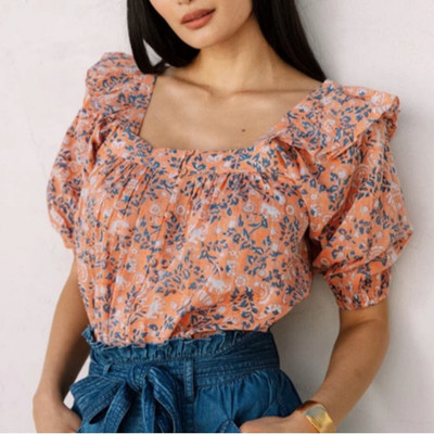 Cleobella Mariana Blouse Positano Floral Size Medium 