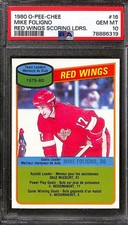 1980 O-Pee-Chee #16 Mike Foligno (Red Wings Scoring Leaders) PSA 10 GEM-MT 7888