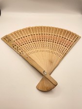 Vintage Sandalwood Hand Fan