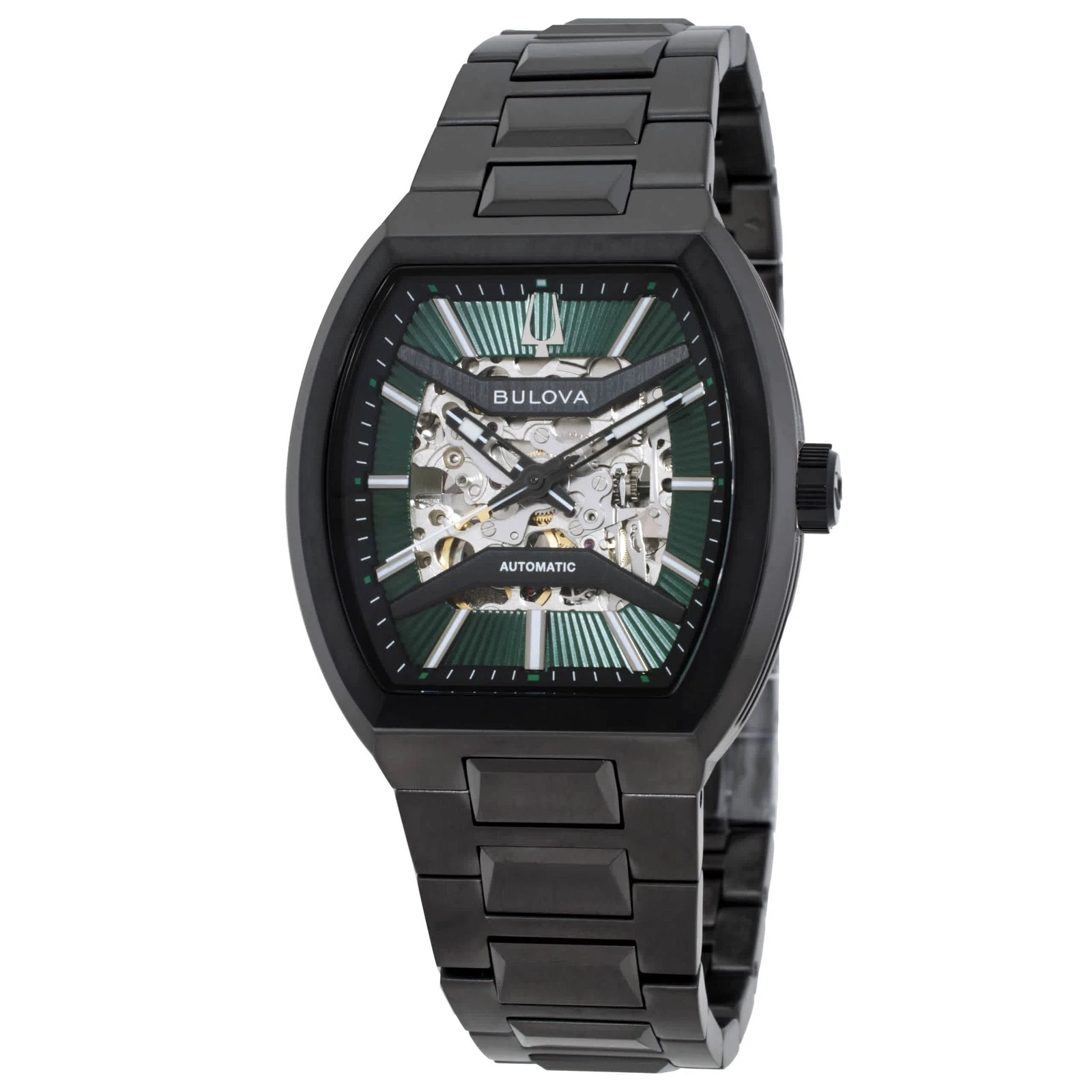 Bulova Maquina Automatic Green Dial Men's Watch 98A321 image 1