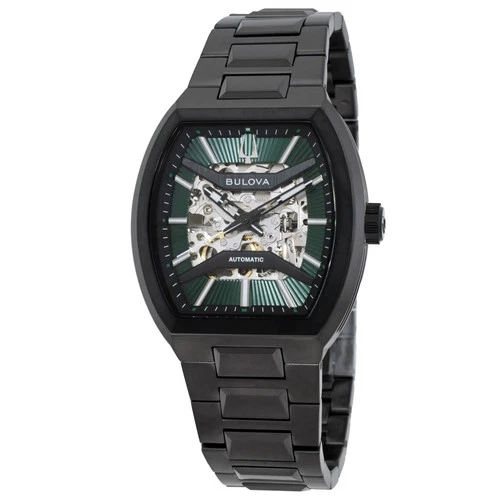 Bulova Maquina Automatic Green Dial Men's Watch 98A321 - product listing photo