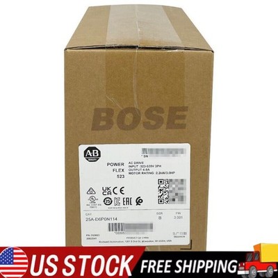 Allen-Bradley 25A-D6P0N114 PowerFlex 523 2.2kW (3Hp) AC Drive Surpl US Free Tax