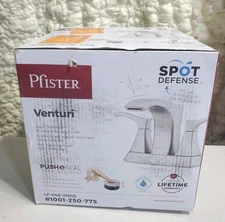 Pfister Venturi 4 Centerset 2-Handle Bathroom Faucet - LF048VNGS Brushed Nickel 