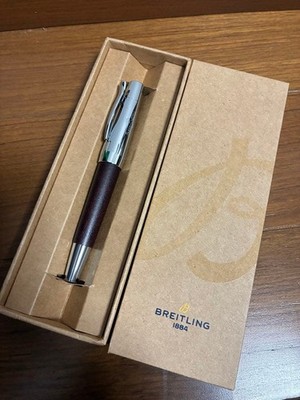 Faber-Castell Breitling Collaboration Ballpoint Pen Wood Body Logo Japan New