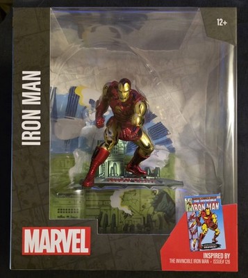 Ironman 1/10 Scale McFarlane Figure With Comic Issue #126 
