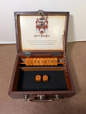 Front Porch Classics Circa Shut-the-Box, Wooden 9 Number Dice Game with Case