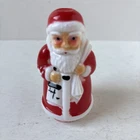 Vintage AMICO Japan Santa Claus Christmas Lantern TOP ONLY Milk Glass 1950s