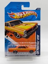 2011 Hot Wheels ’65 Pontiac GTO Street Beasts Orange #85/244 HTF
