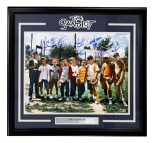 The Sandlot Cast Signed Framed 16x20 Photo Patrick Renna Guiry 6 Others BAS