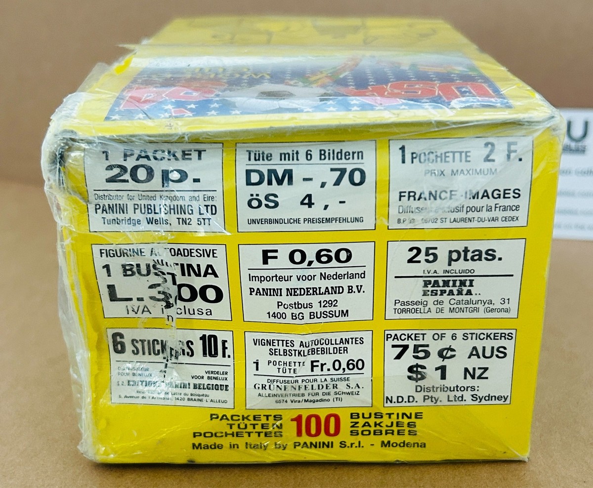 PANINI WORLD CUP 1994 USA Sticker box Factory Sealed, Incredibly