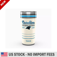 Tervis NFL Carolina Panthers Essential 20oz, Stainless Steel Tumbler Slider Lid