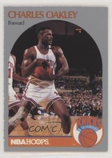 1990-91 NBA Hoops New York Knicks Sheet Singles Charles Oakley 5hy