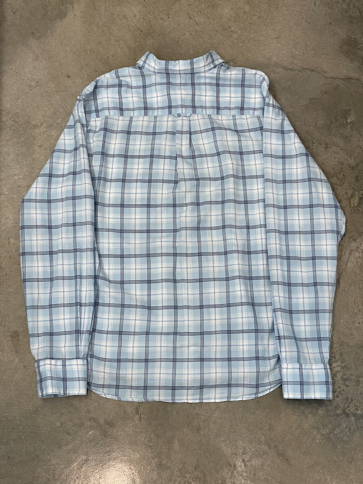 Peter Millar Button Down Shirt Men L Blue Plaid Cotton Classic Fit Golf Casual thumbnail 10