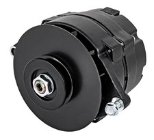 Jegs Gm 1-wire Alternator 100 Amp V-belt Pulley Black Bodypulleybafflefan
