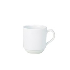 Genware Porcelain Stacking Mug For Hotel Restaurants 30cl/ 10oz Pack of 6