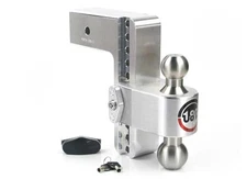 Weigh Safe LTB8-3 Turnover Ball 8" Drop Hitch w/3" Shank 8K/21K Dual Pin Lock