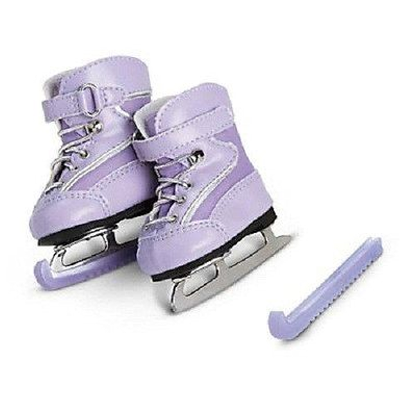 American Girl *MIA SPARKLY PRACTICE ICE SKATES/GUARDS* RET'D 2008NIB