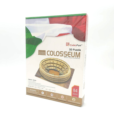 CubicFun 3D Puzzle - Colosseum-Rome-Italy-Tourist Attraction-New In Box