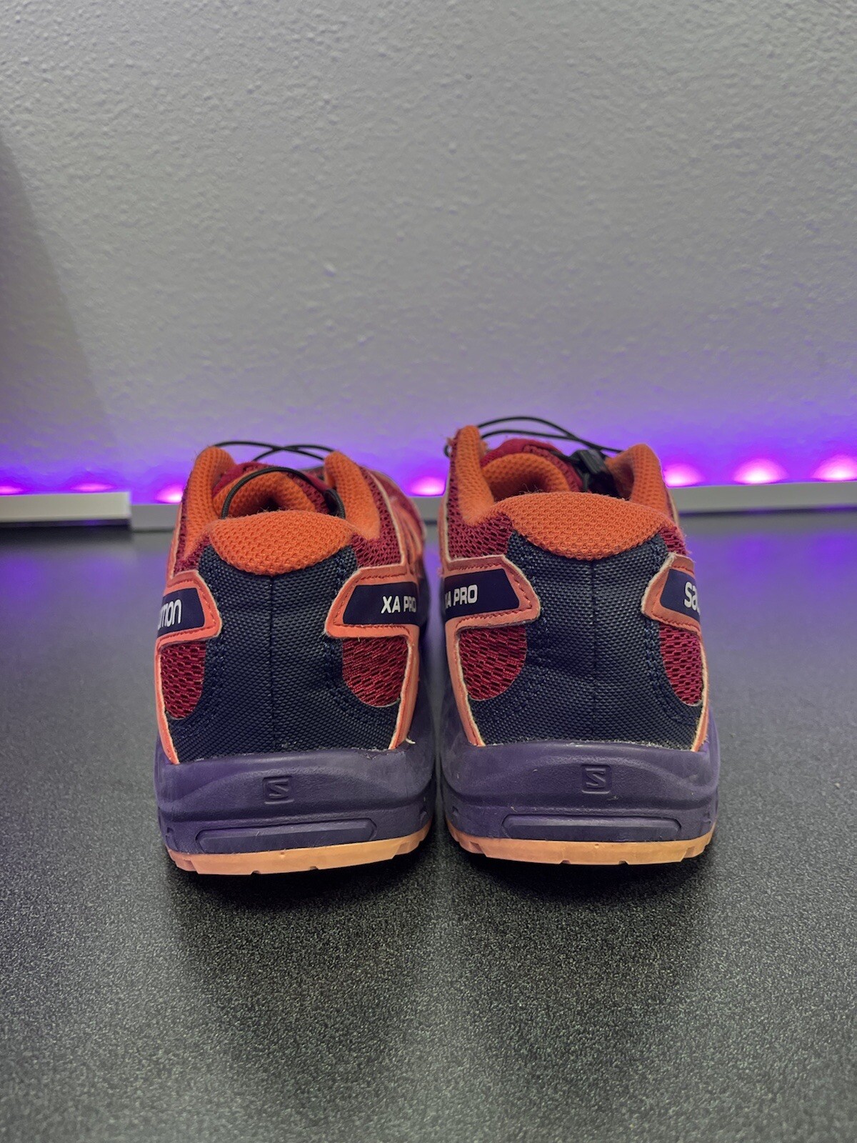 Salomon XA Pro 3D J scarpe da trail running da donna taglia 4 rosa viola USA