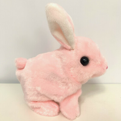 Electronic Plush Bunny, Rabbit, Squeaking Walking Wagging