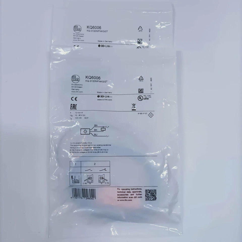 For IFM KQ6006 Capacitive Proximity Sensor 10-36VDC NPN - Image 2 of 2