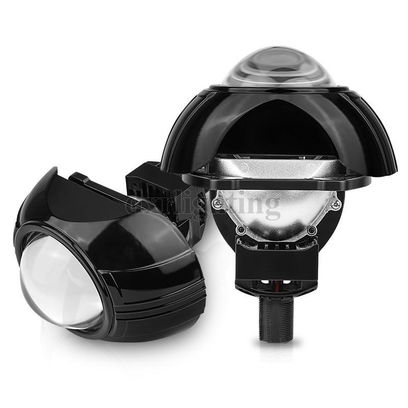 2pcs H4 9003 Led Mini Bi-led Projector Headlight Lens 70w 5500k Led H4 Headlamp