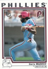 GARRY MADDOX TOPPS RETIRED SIGNATURE EDITION BASE PHILLIES GIANTS #31 2004 04