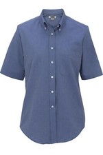 Edwards Womens Short Sleeve Oxford Shirt - 5027 FREE SHIPPING 