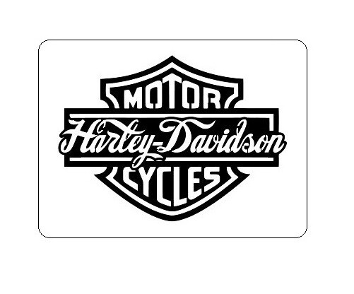 Harley Davidson Logo Outline Stencil