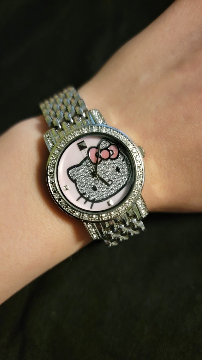 Sanrio Hello Kitty Rhinestone Stainless Steel Watch | eBay