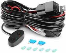 Nilight 16AWG Wiring Harness Kit for Dual Color LED Light Bar Blade Fuse Switch