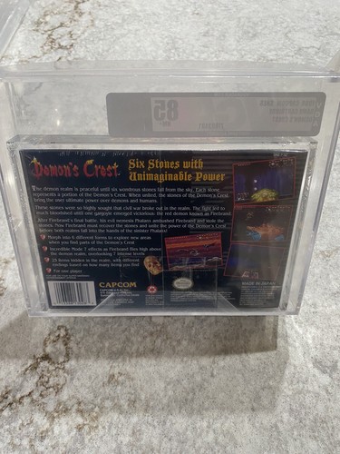 Demon's Crest Factory Sealed/New - VGA 85 - SNES Super Nintendo - WATA - Capcom - Picture 2 of 2