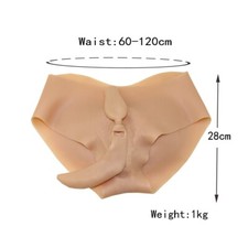 Silicone Crossdressers Fake Vagina Panties Transgender Shaping Underwear Cospla