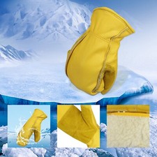 G-TUF Double Palm Water Resistant Premium Top Grain Cowhide Chopper Mittens