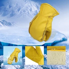 G-TUF Double Palm Water Resistant Premium Top Grain Cowhide Chopper Mittens