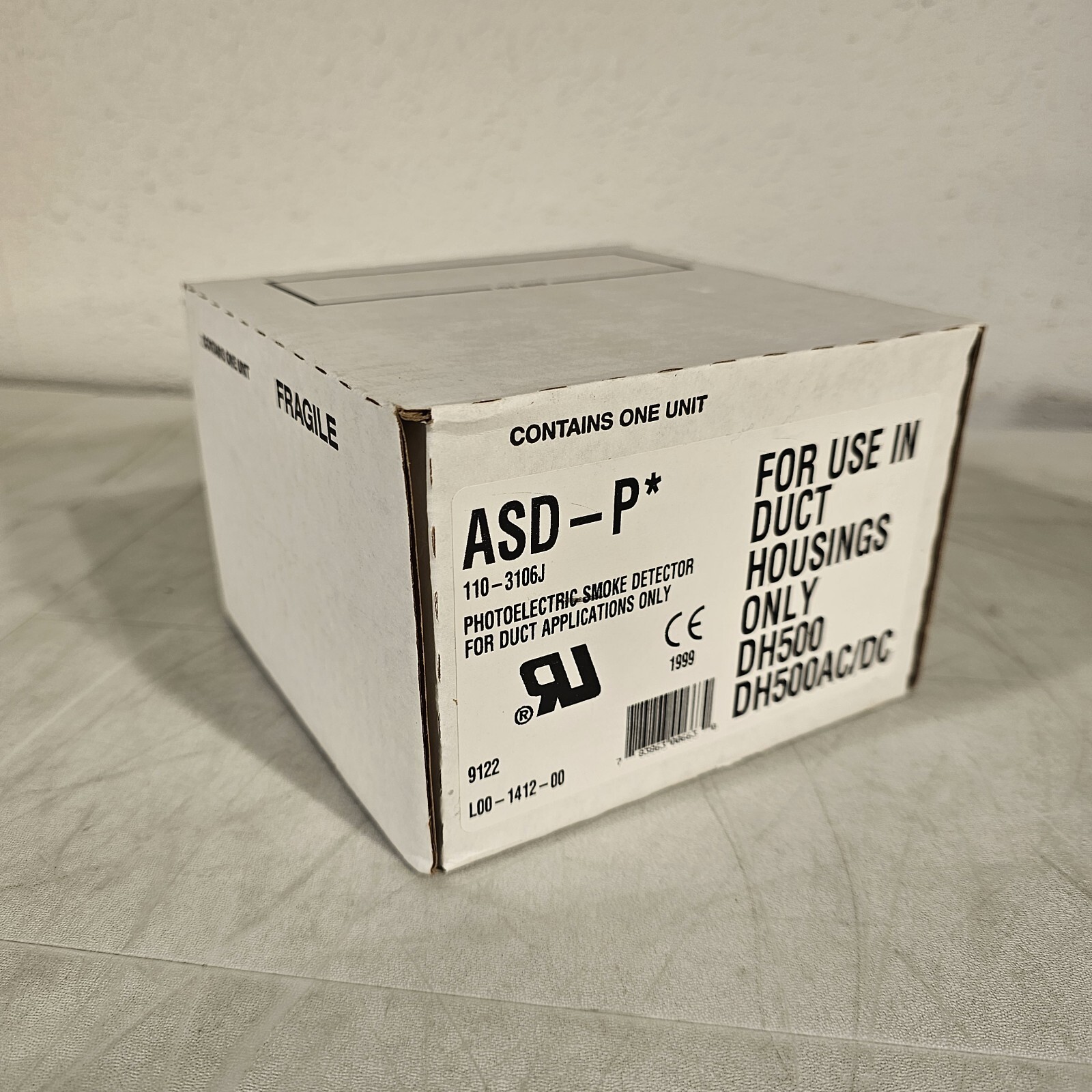 FCI ASD-P Duct Photoelectric Smoke Detector Gamewell ASDP Remote Test Capable