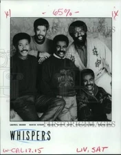 1987 Press Photo The Whispers R&B vocal group - nop81891