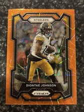 2023 Prizm Diontae Johnson Orange Lazer Prizm No. 247 PIT CAR Panthers