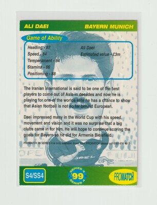 1999 PROMATCH SERIES SS4 ALI DAEI BAYERN MÜNCHEN