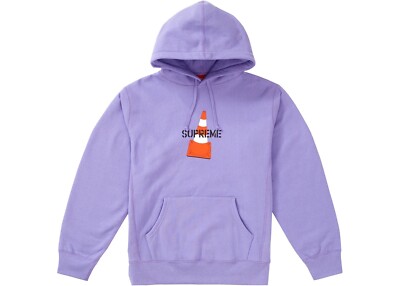 Supreme Cone Hooded Sweatshirt LT Violet Lavander Size L NWT | eBay 