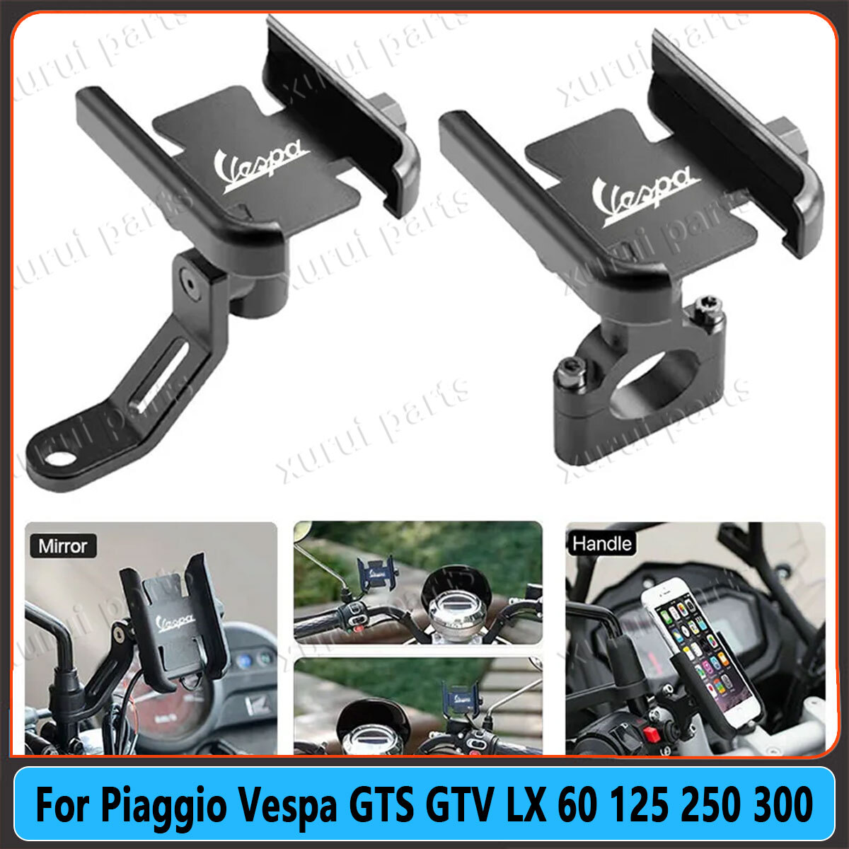 Vespa Gts 300 Vespa Cell Phone Mount For Vespa LX LXV Sprint GTS