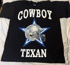 Vintage 90’s Pro Tag Dallas cowboys Texan shirt Mens black 3XL